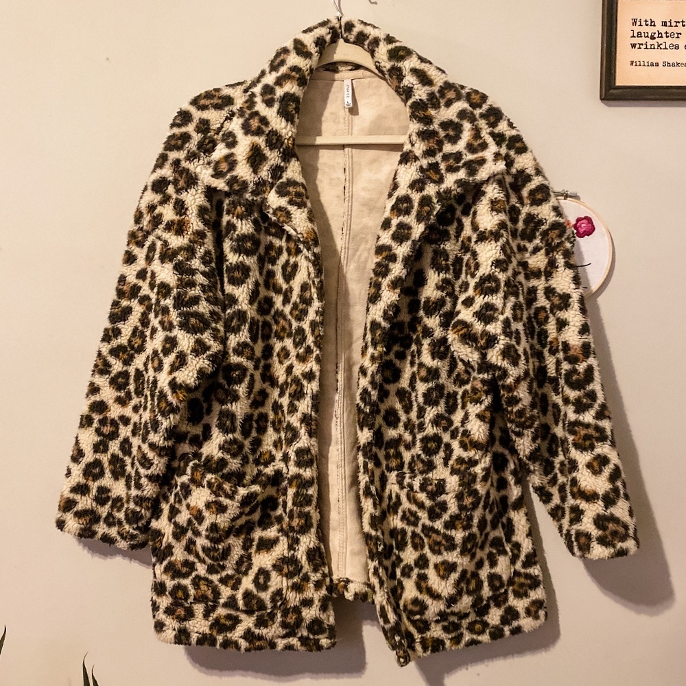 Z Supply Teddy Coat (Leopard Print)